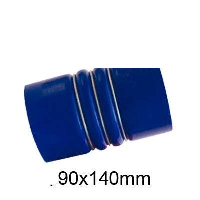 MANGUEIRA DO INTERCOOLER (90 X 140MM) (AZUL)