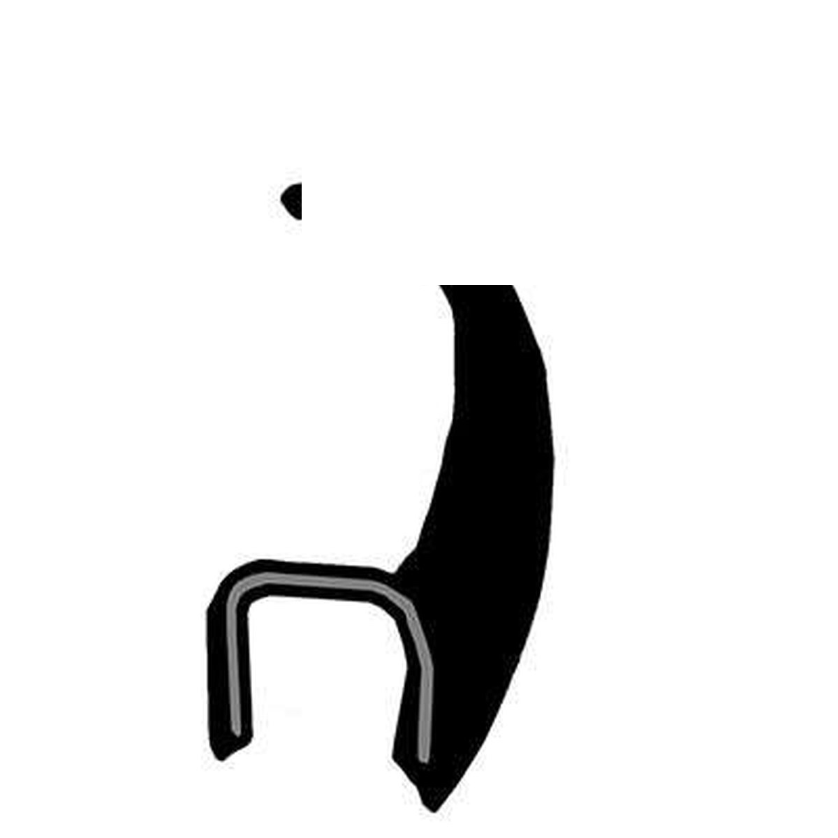 GUARNIÇÃO DO PARA-BRISA (SUP.) (PVC)  (PRETO) (2740MM)