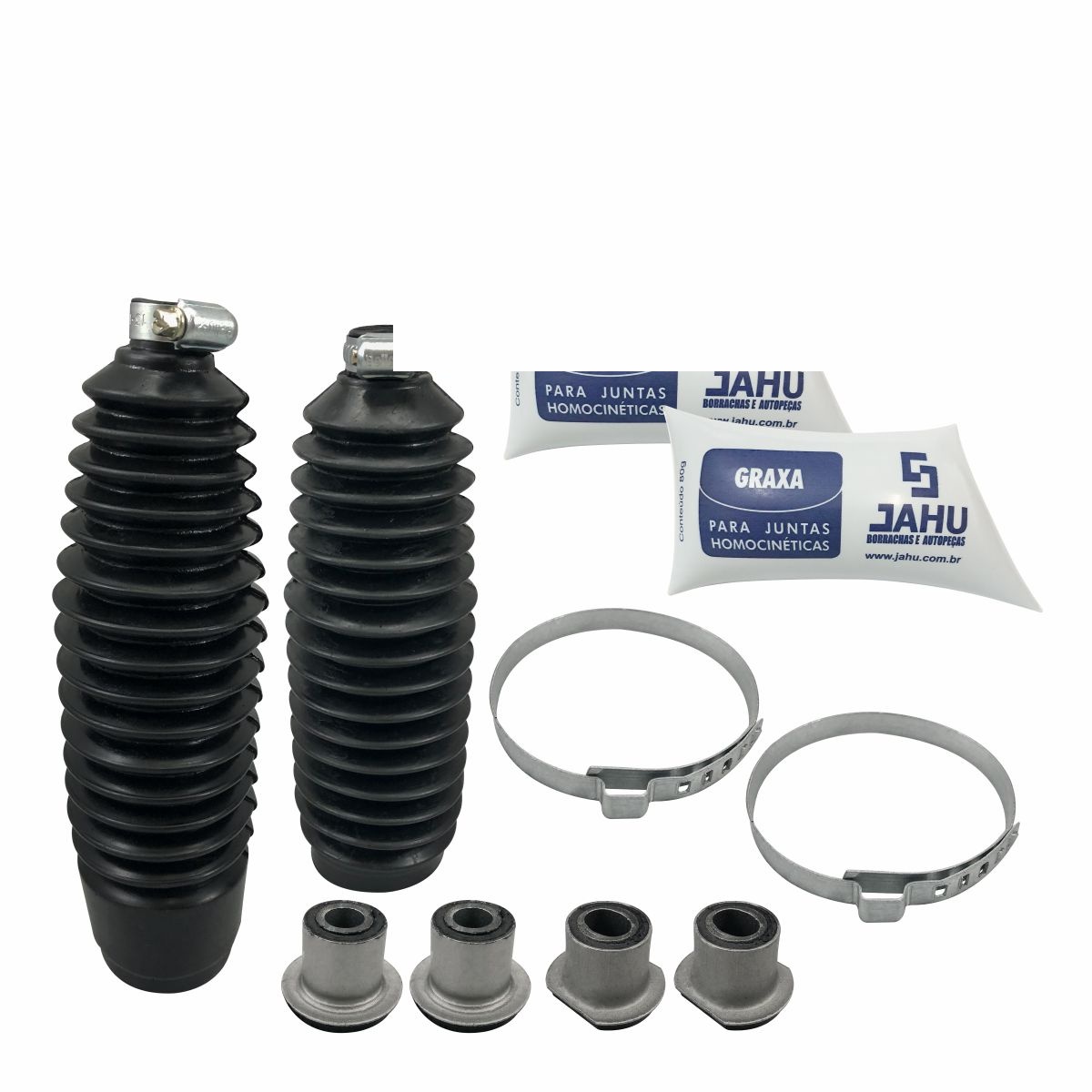 KIT CAIXA DE DIREÇÃO (BUCHAS/ GUARDA PÓ)